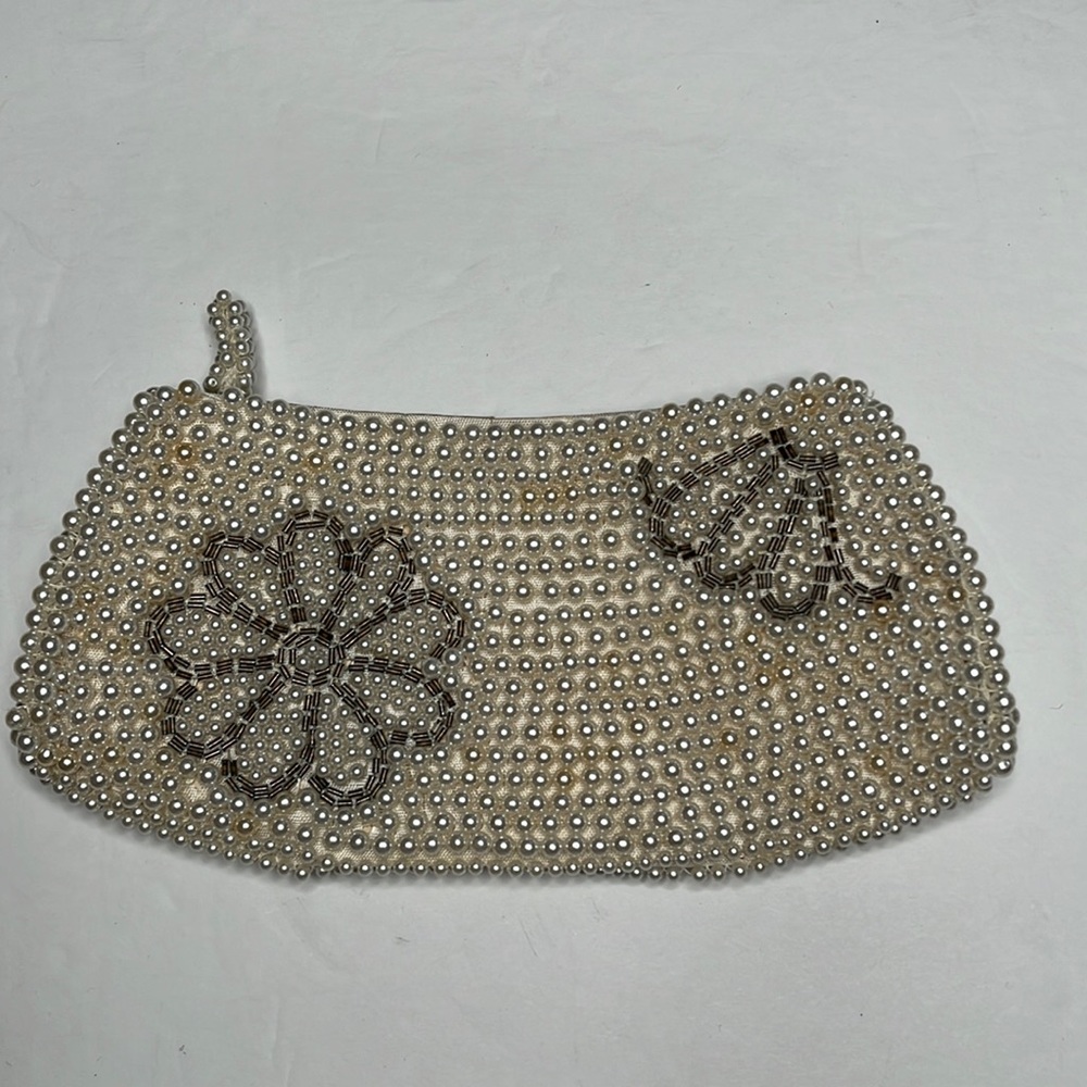 Vintage Pearl Beaded Small Purse